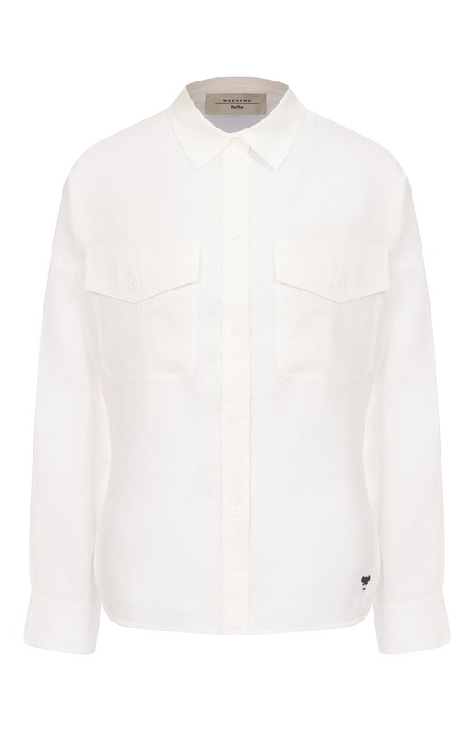 Льняная рубашка Weekend Max Mara SP0LET0 Белый SP0LET0