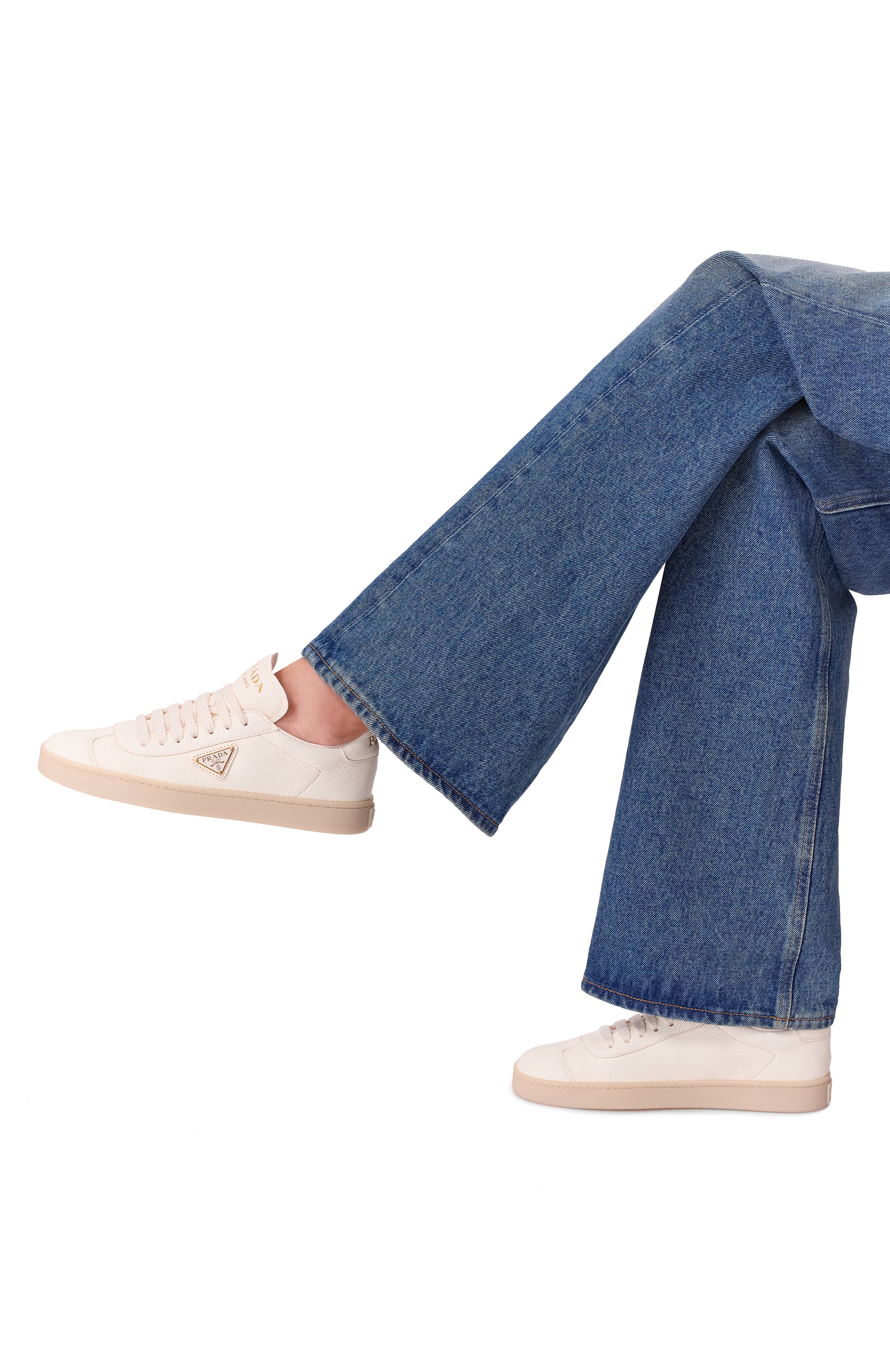 Кожаные кеды PRADA, арт. 1E413N/013, фото 2