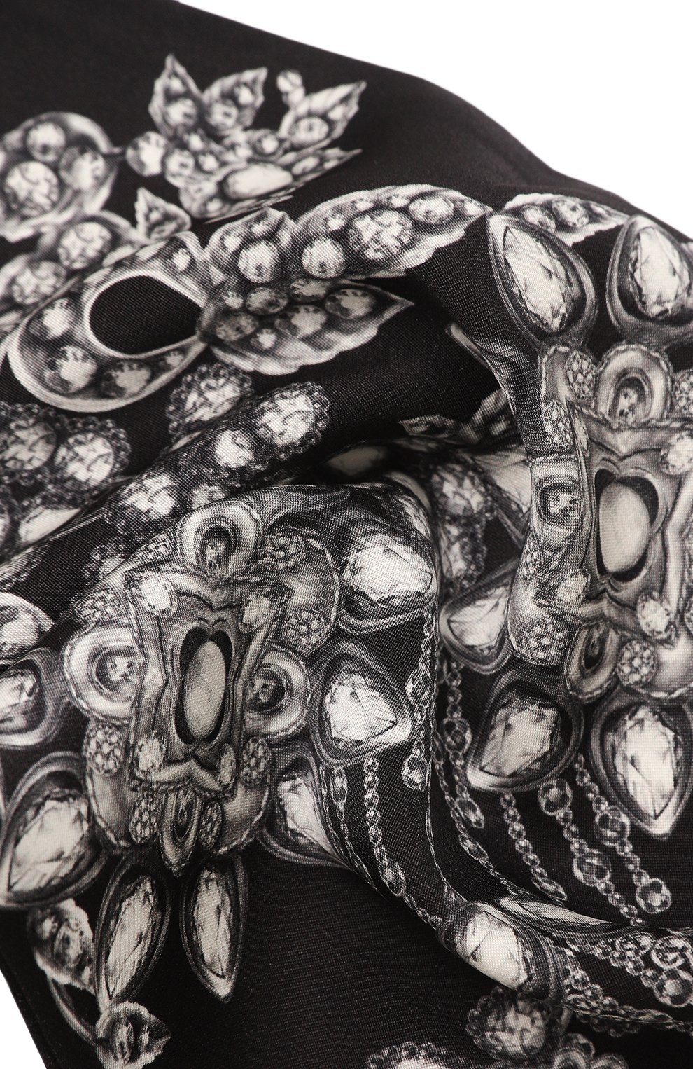 Шелковый шарф ALEXANDER MCQUEEN, арт. 757239/3011Q, фото 4