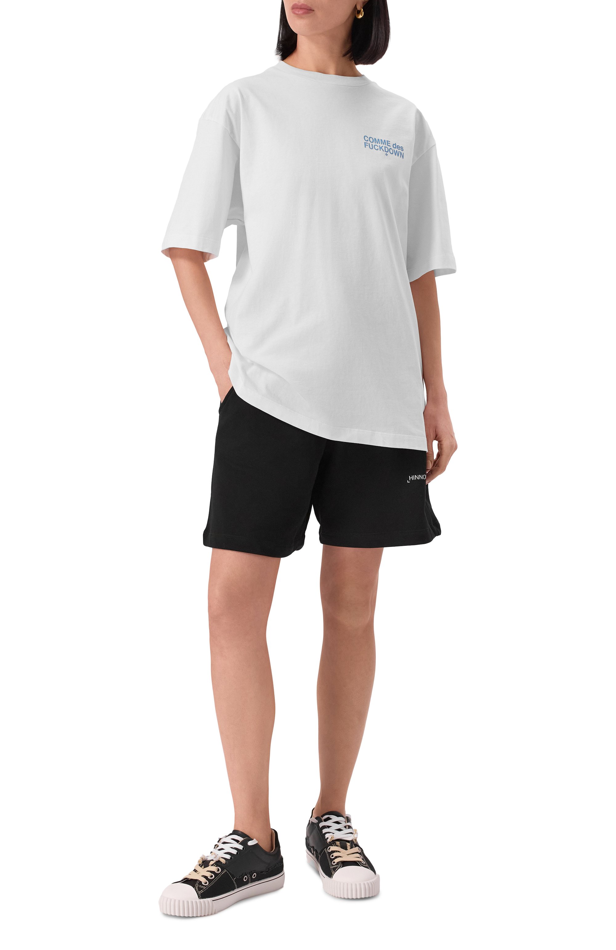 Хлопковая футболка COMME DES FUCKDOWN, арт. CFABW01317, фото 2