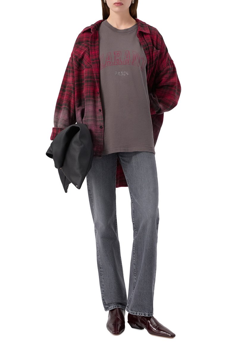 Хлопковая футболка ISABEL MARANT ETOILE, арт. 23PTS0069FA-A1N97E, фото 1