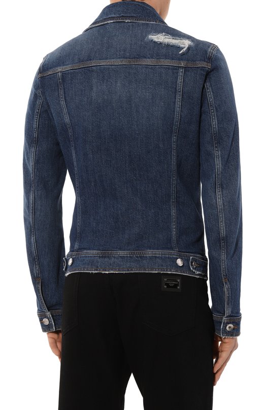 Джинсовая куртка Dolce & Gabbana G9VZ8D/G8LN5 Синий  G9VZ8D/G8LN5 Фото 4
