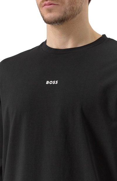 Хлопковый лонгслив BOSS ORANGE, арт. 50473286, фото 5