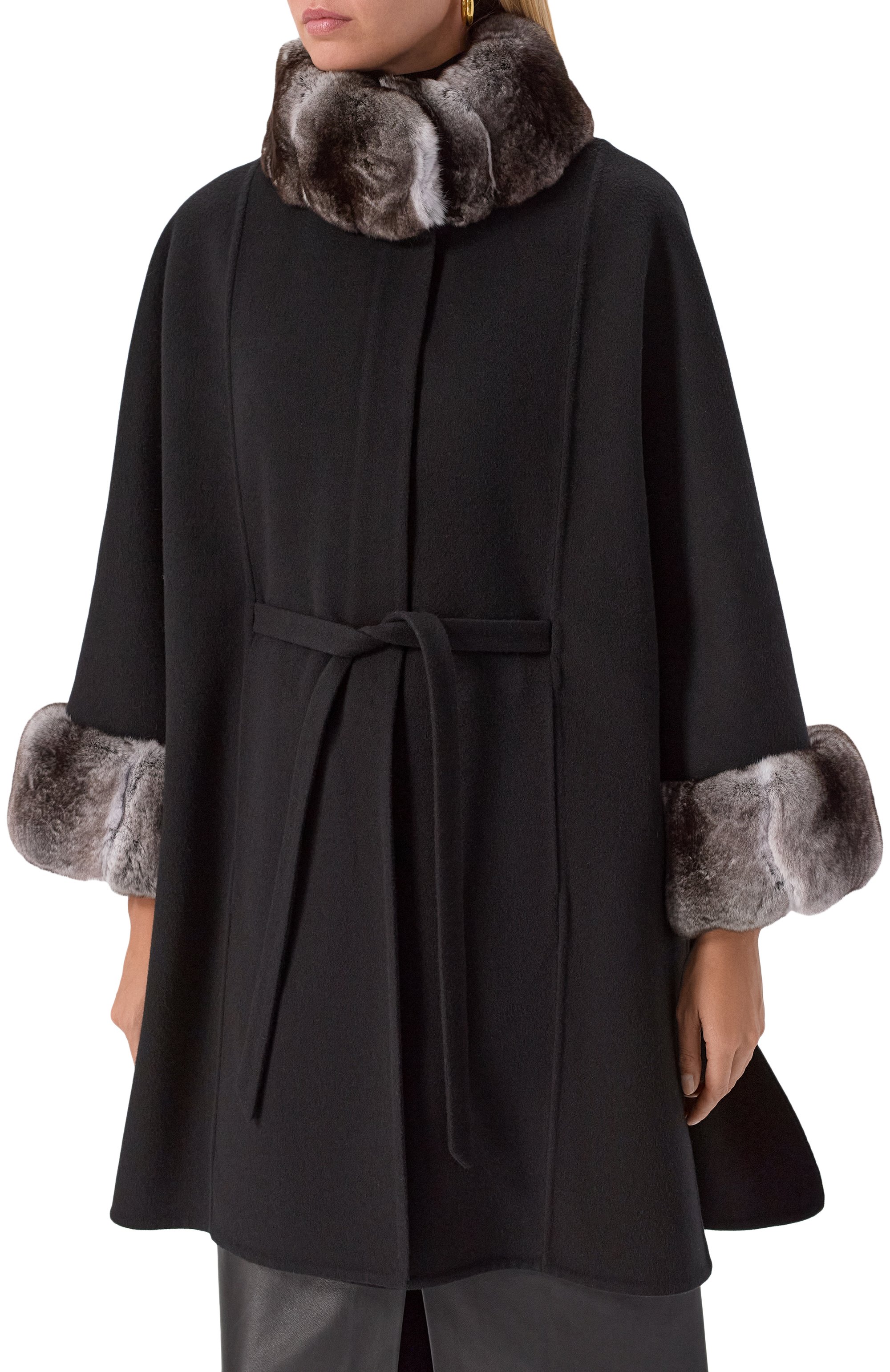 Пальто из шерсти и кашемира с отделкой из шиншиллы  MVST, арт. FTBKB-Y681-1CH/LP1432, фото 3