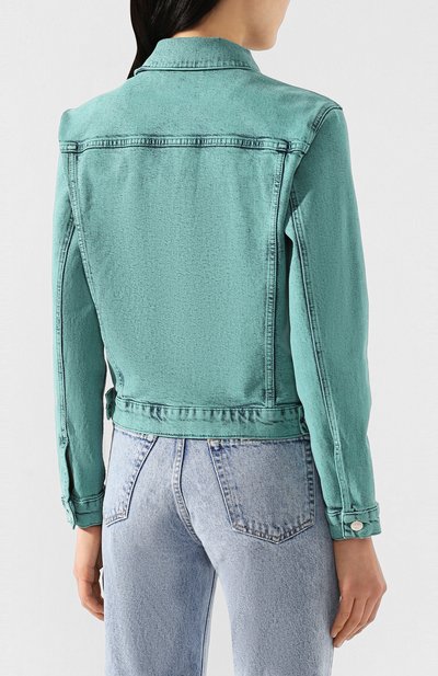 Джинсовая куртка ICEBERG зеленого цвета по цене 29450 руб., арт. 20E I2P0/0013/6005, фото 4 Джинсовая куртка ICEBERG, арт. 20E I2P0/0013/6005, фото 4