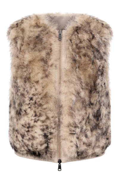 Женский двусторонний жилет из овчины BRUNELLO CUCINELLI, арт. MPTCA7617P