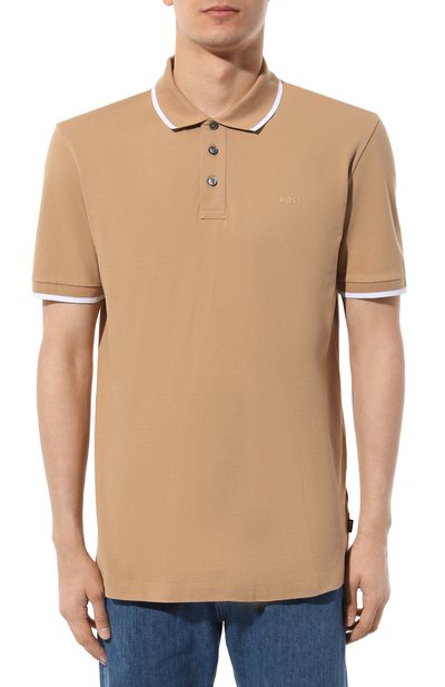 Хлопковое поло BOSS, арт. 50494697, фото 3