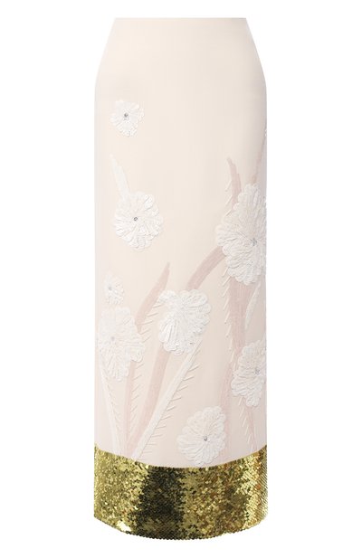 Женская юбка из смеси шерсти и шелка VALENTINO, арт. TB0RA5T01CF
