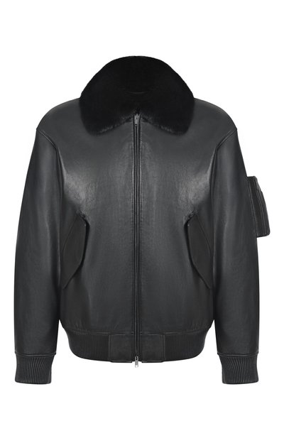 Мужской кожаный бомбер MVST, арт. M25.1PM.0004*/BIG SIZE/PL0NGE