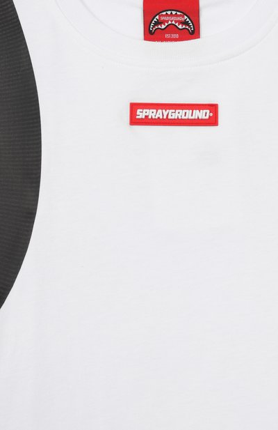 Хлопковая футболка SPRAYGROUND, арт. SPY1401/W0NDERFUL MIND BEAR BACKPACK WHITE REGULAR, фото 3