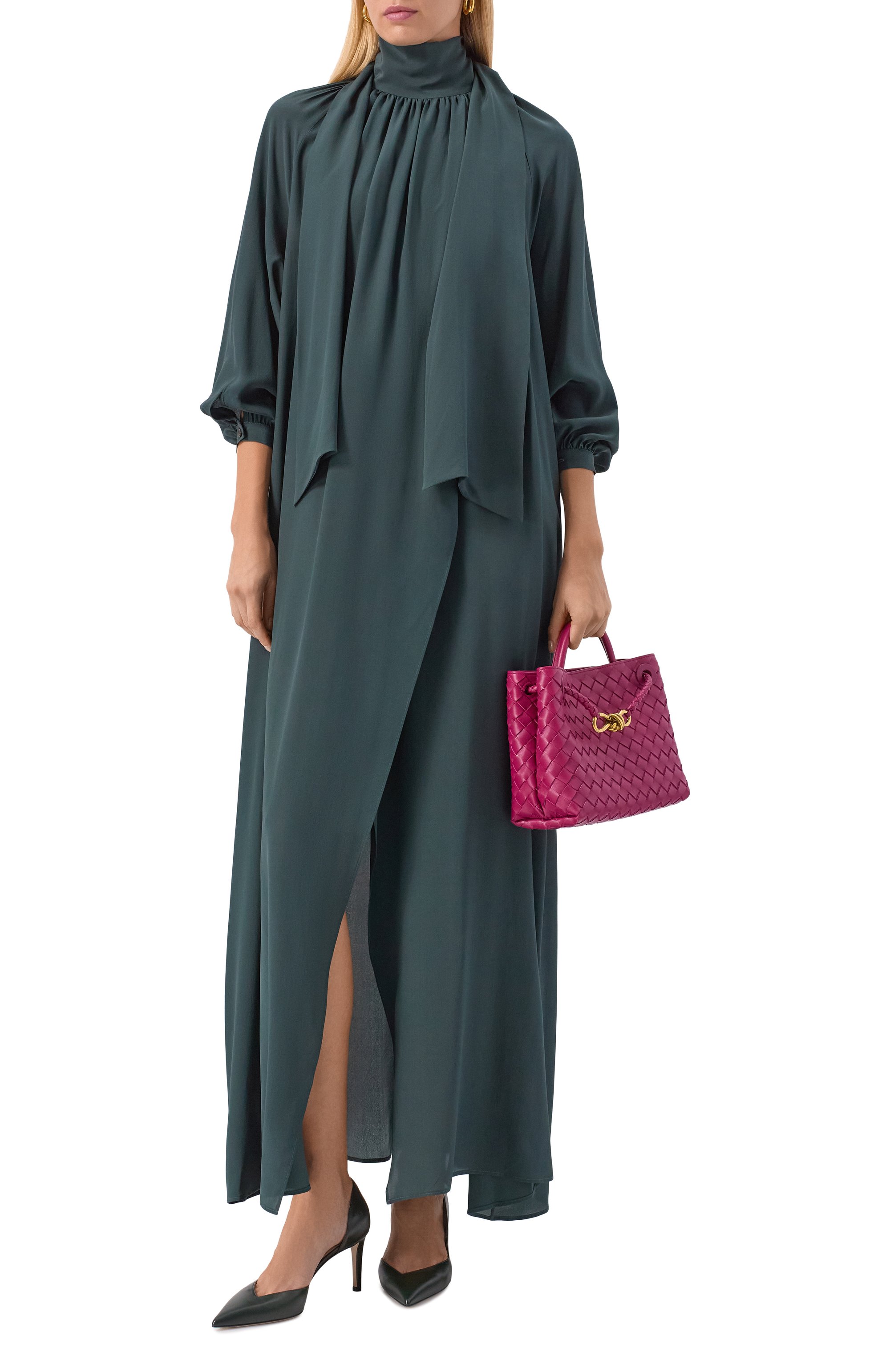 Шелковое платье KITON, арт. D60349K0597A41, фото 2