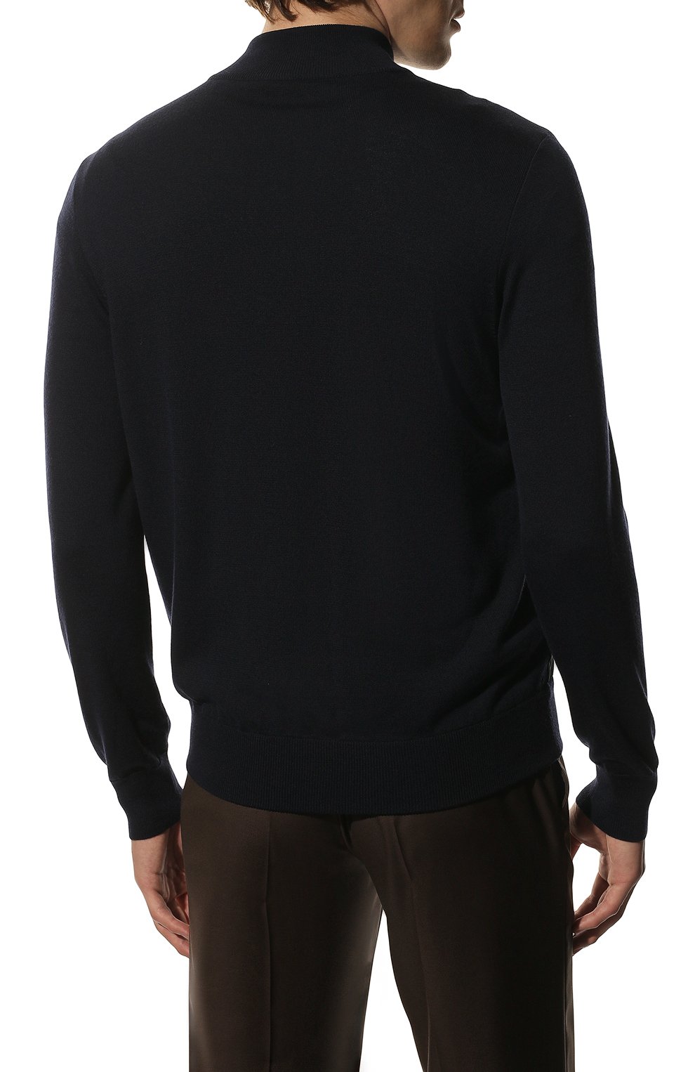 Шерстяной кардиган с отделкой из кожи аллигатора ZILLI темно-синего цвета по цене 657500 руб., арт. MBQ-BL195-EXCL1/ML01/AMIS, фото 4 Шерстяной кардиган с отделкой из кожи аллигатора ZILLI, арт. MBQ-BL195-EXCL1/ML01/AMIS, фото 4