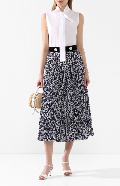 Хлопковая блузка PRADA, арт. P429E-1LZC-F0009, фото 2