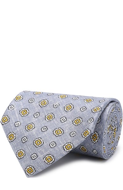 Мужской шелковый галстук с узором BRIONI, арт. 063I00/P7454