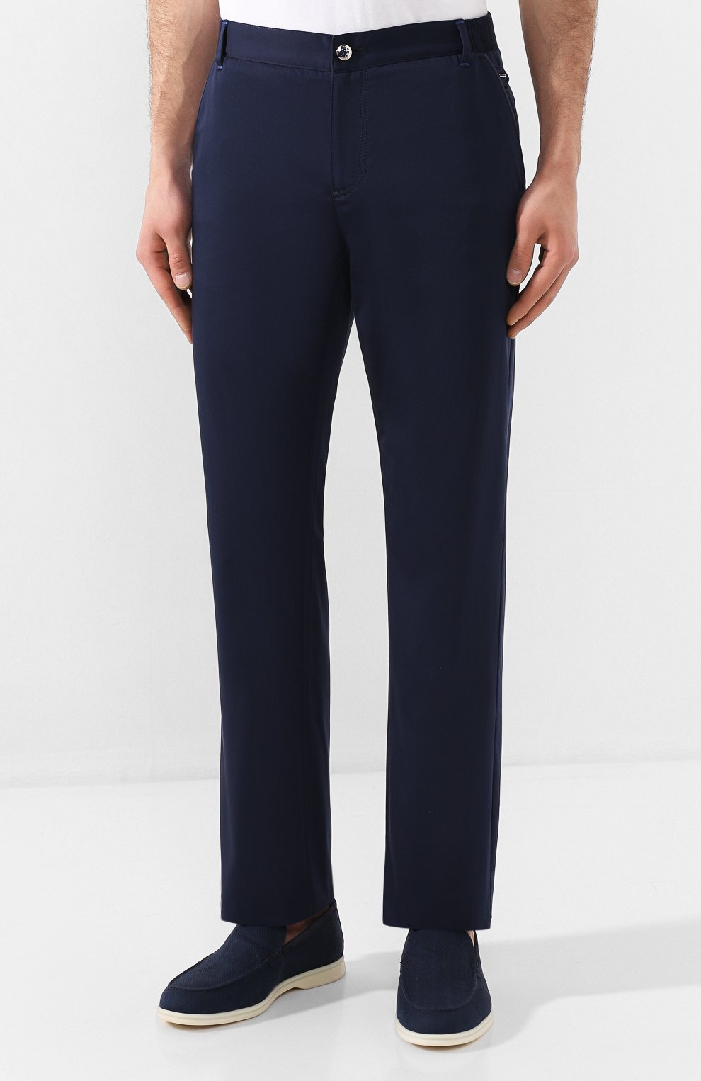 Хлопковые брюки ZILLI, арт. M0T-D0162-C0LU1/R001, фото 3