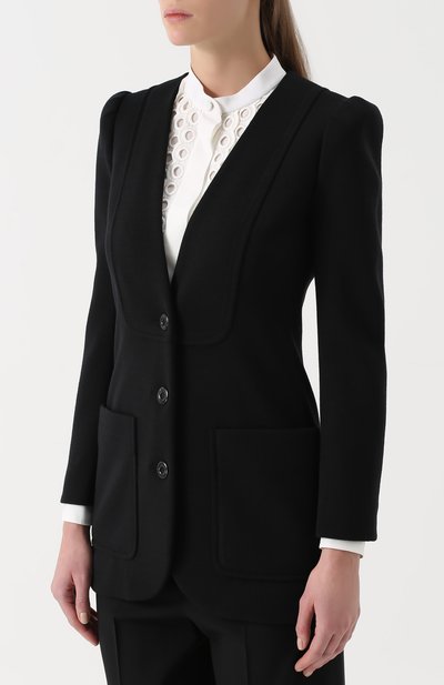 Удлиненный приталенный жакет с рукавом-фонарик CHLOÉ, арт. 17AJV09-17A083, фото 3