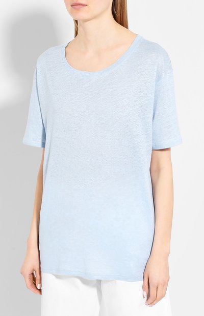 Льняная футболка ACNE STUDIOS, арт. AL0113/W, фото 3