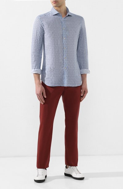 Льняная рубашка CORNELIANI, арт. 83P128-9111925/00, фото 2