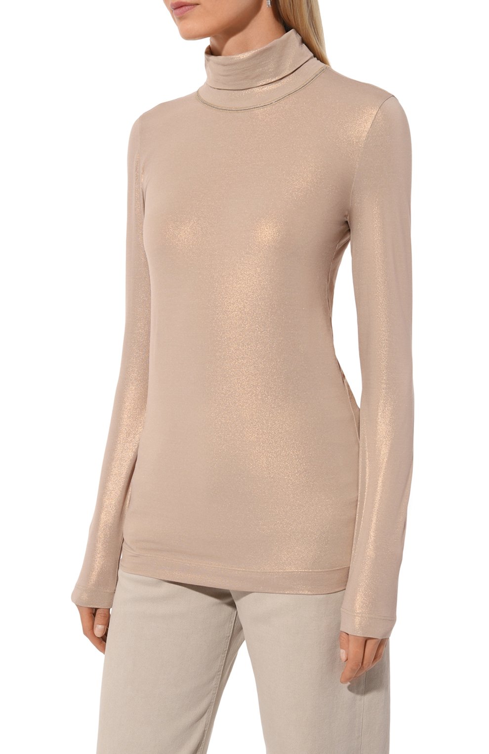 Водолазка из хлопка и вискозы BRUNELLO CUCINELLI, арт. MG922EF214, фото 3