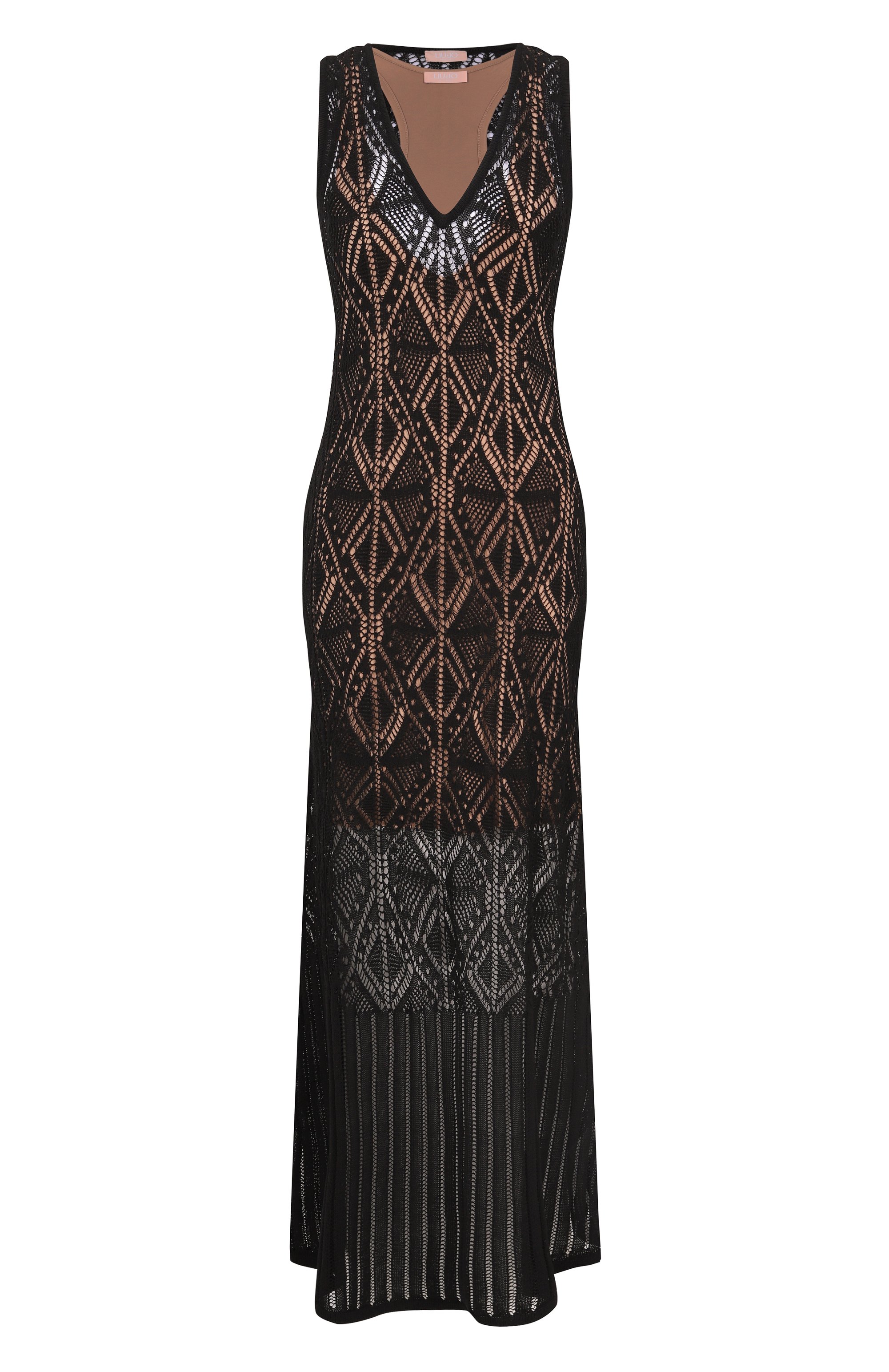 Платье LIU JO черного цвета по цене 31590 руб., арт. WA5223MS007, фото 1 Платье LIU JO, арт. WA5223MS007, фото 1