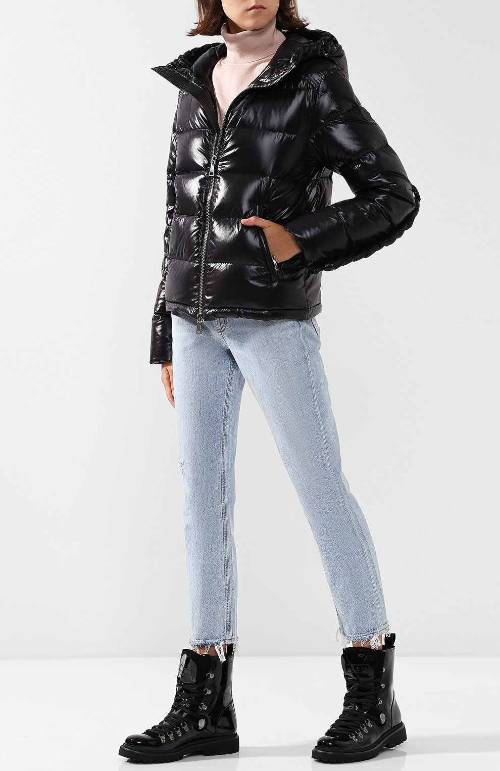 Высокие ботинки из лаковой кожи на шнуровке MONCLER, арт. D2-09A-20480-00-019XC, фото 2