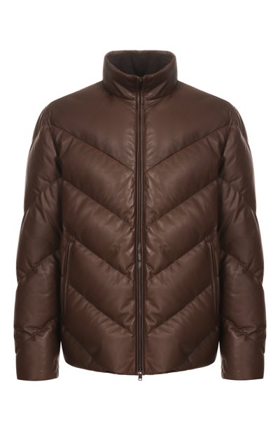 Мужская кожаный пуховик MVST, арт. M26.1MM.LM51.1/L011 LEATHER NAPPA