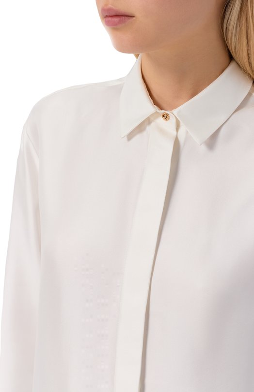 Шелковая блузка OLOLOL OLBL011/1555.101/BASE Кремовый  OLBL011/1555.101/BASE Фото 5