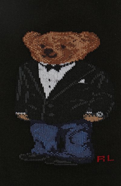 Хлопковые носки с вышитым принтом POLO RALPH LAUREN, арт. 455730855, фото 2
