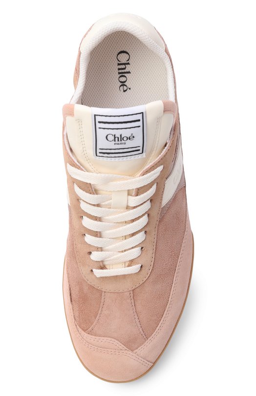 Замшевые кеды Kick Chloé CHC25A07IMS Розовый  CHC25A07IMS Фото 6