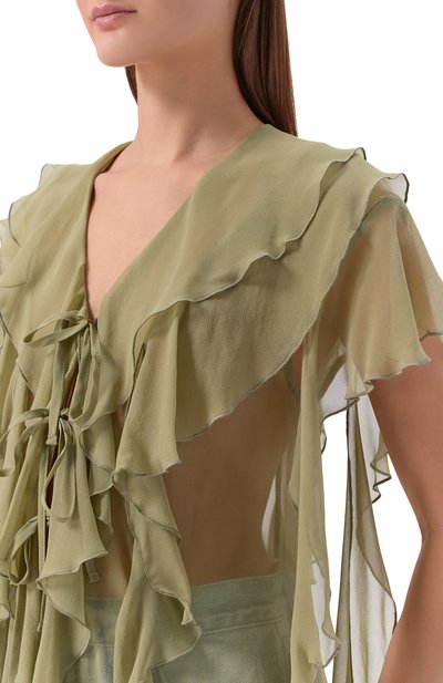 Шелковая блузка ERIKA CAVALLINI, арт. P6SU04, фото 5