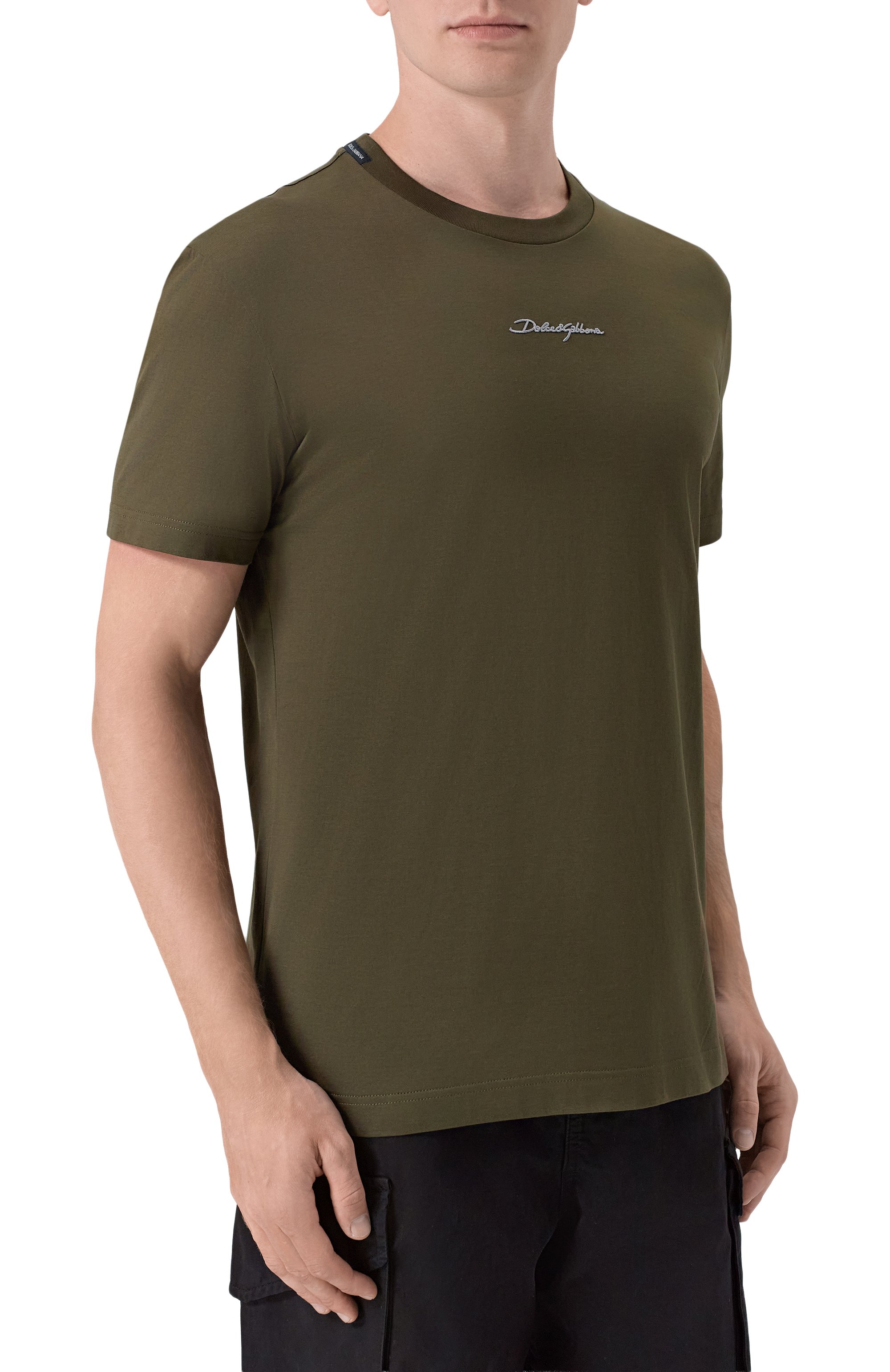 Хлопковая футболка DOLCE & GABBANA, арт. G8RN8Z/G7P0C, фото 3