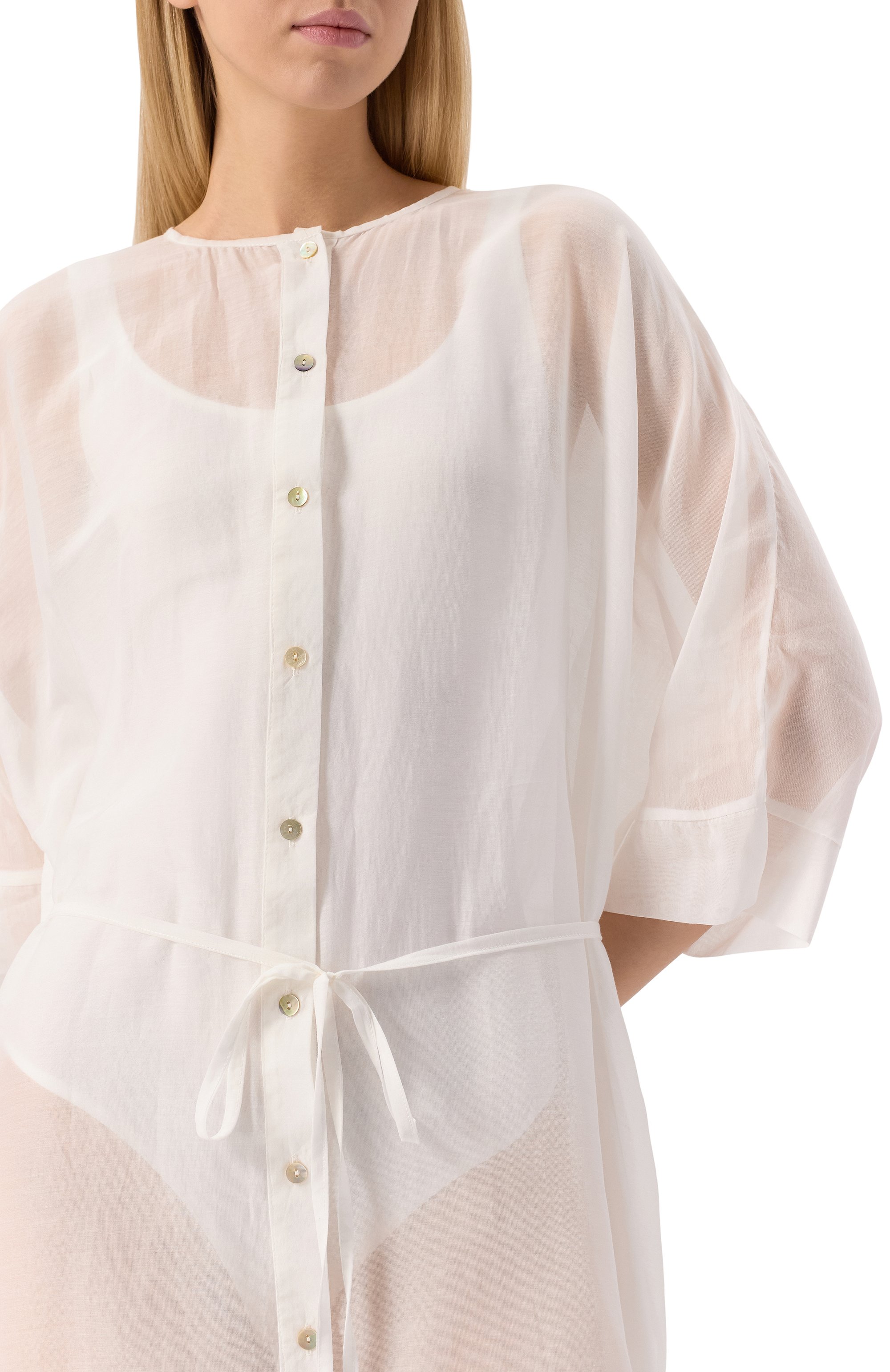 Туника из хлопка и шелка LILA EUGENIE, арт. 2505, фото 5