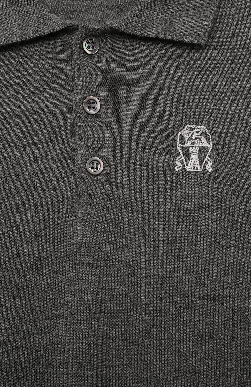 Поло из шерсти и кашемира BRUNELLO CUCINELLI, арт. B24M00105C, фото 3