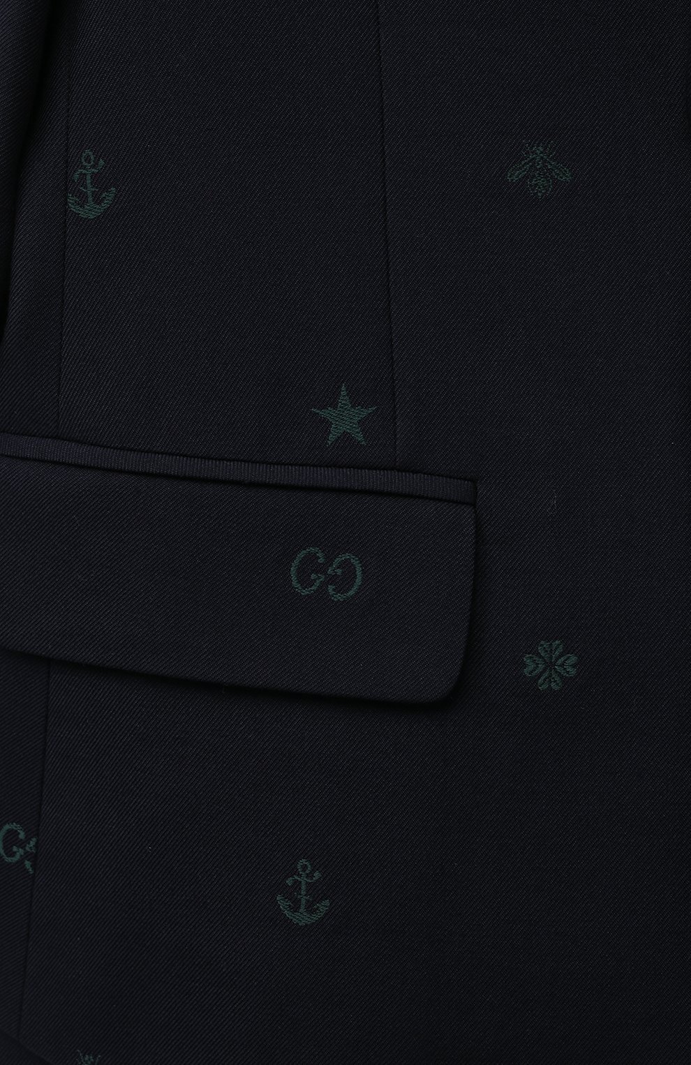 Хлопковый пиджак GUCCI, арт. 600346 XWAHH, фото 3