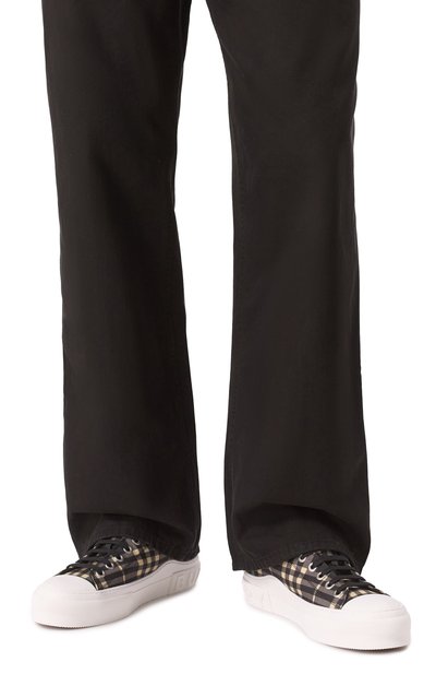Текстильные кеды BURBERRY, арт. 8107495, фото 3
