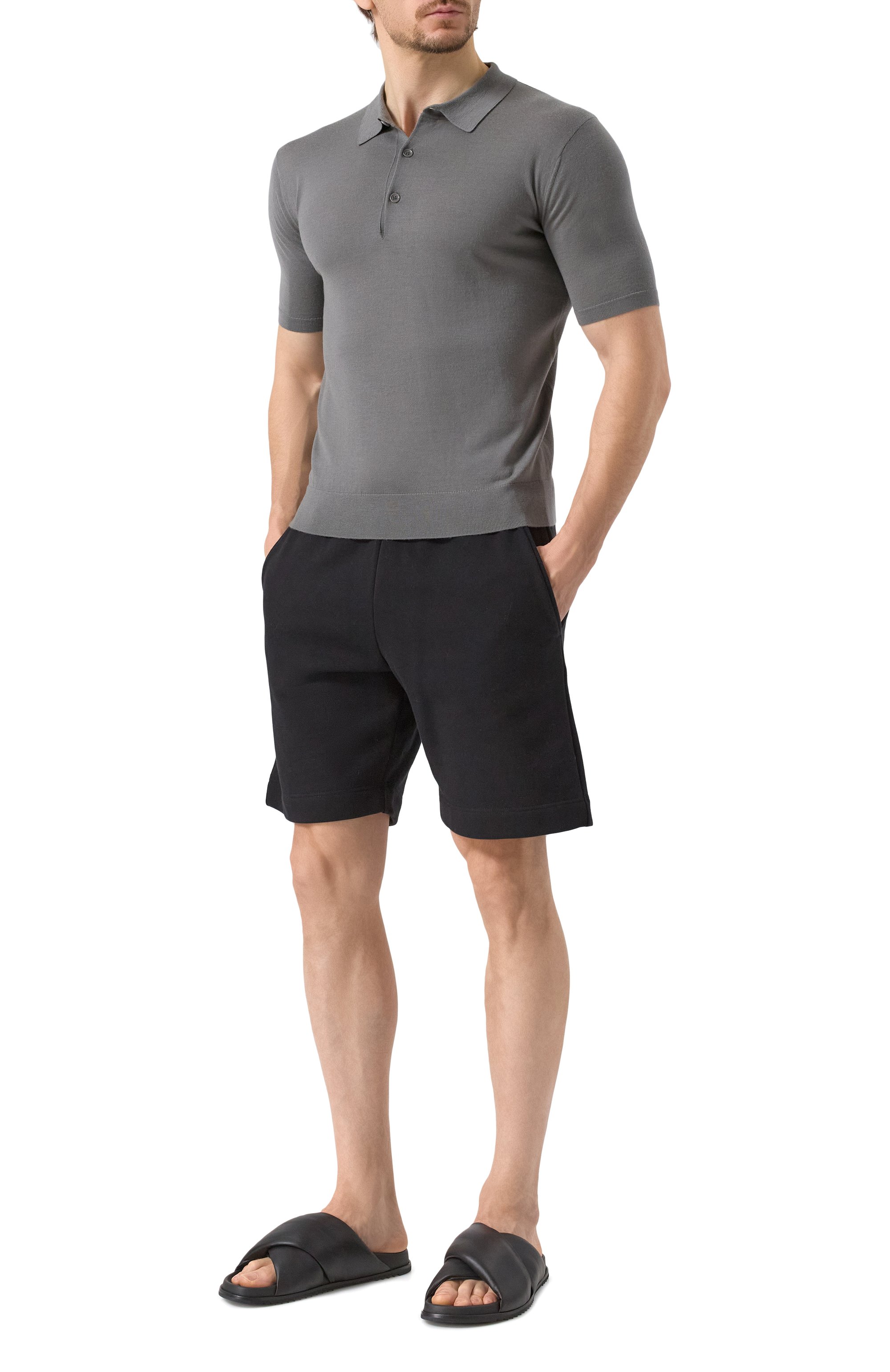 Кожаные шлепанцы RICK OWENS, арт. RU01E5800/LLP, фото 2