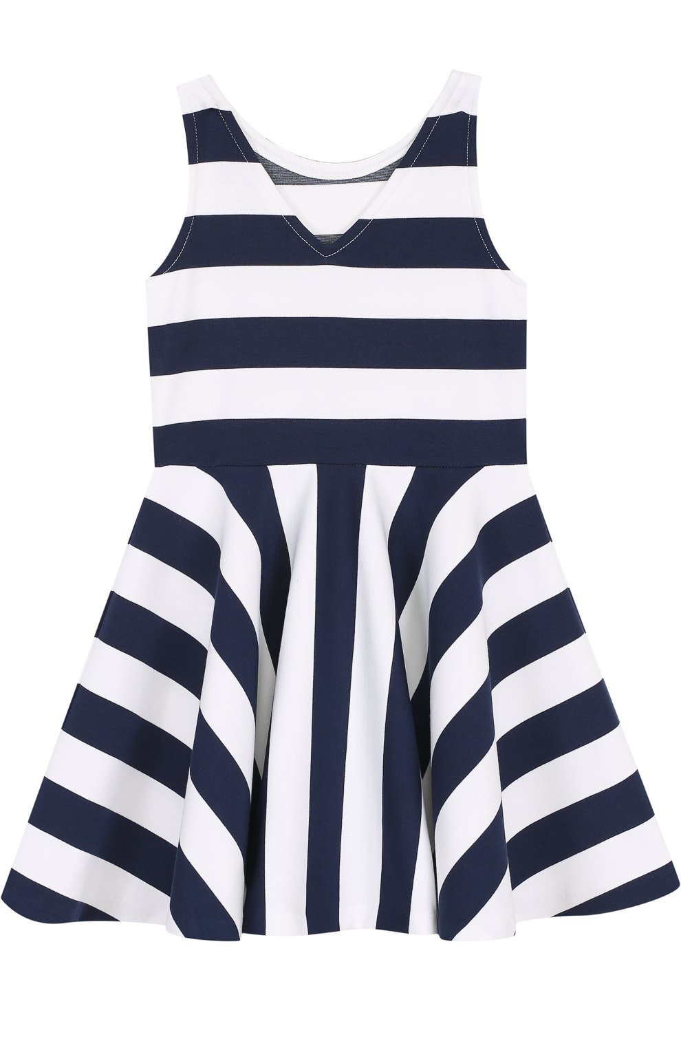 Расклешенное мини-платье в полоску POLO RALPH LAUREN разноцветного цвета по цене 8495 руб., арт. 313688730, фото 2 Расклешенное мини-платье в полоску POLO RALPH LAUREN, арт. 313688730, фото 2