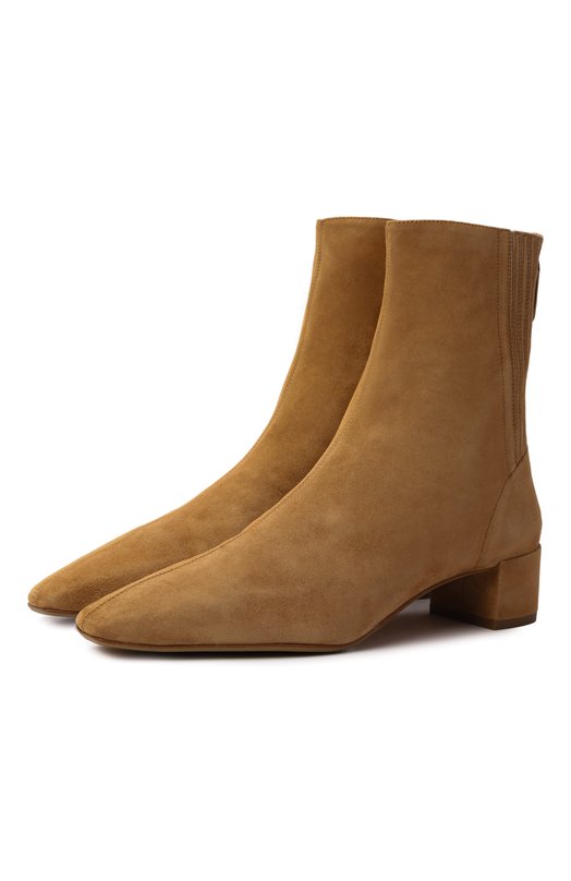 Замшевые ботильоны Saint Honore 35 Aquazzura SH0MIDB8/SUE Бежевый SH0MIDB8/SUE