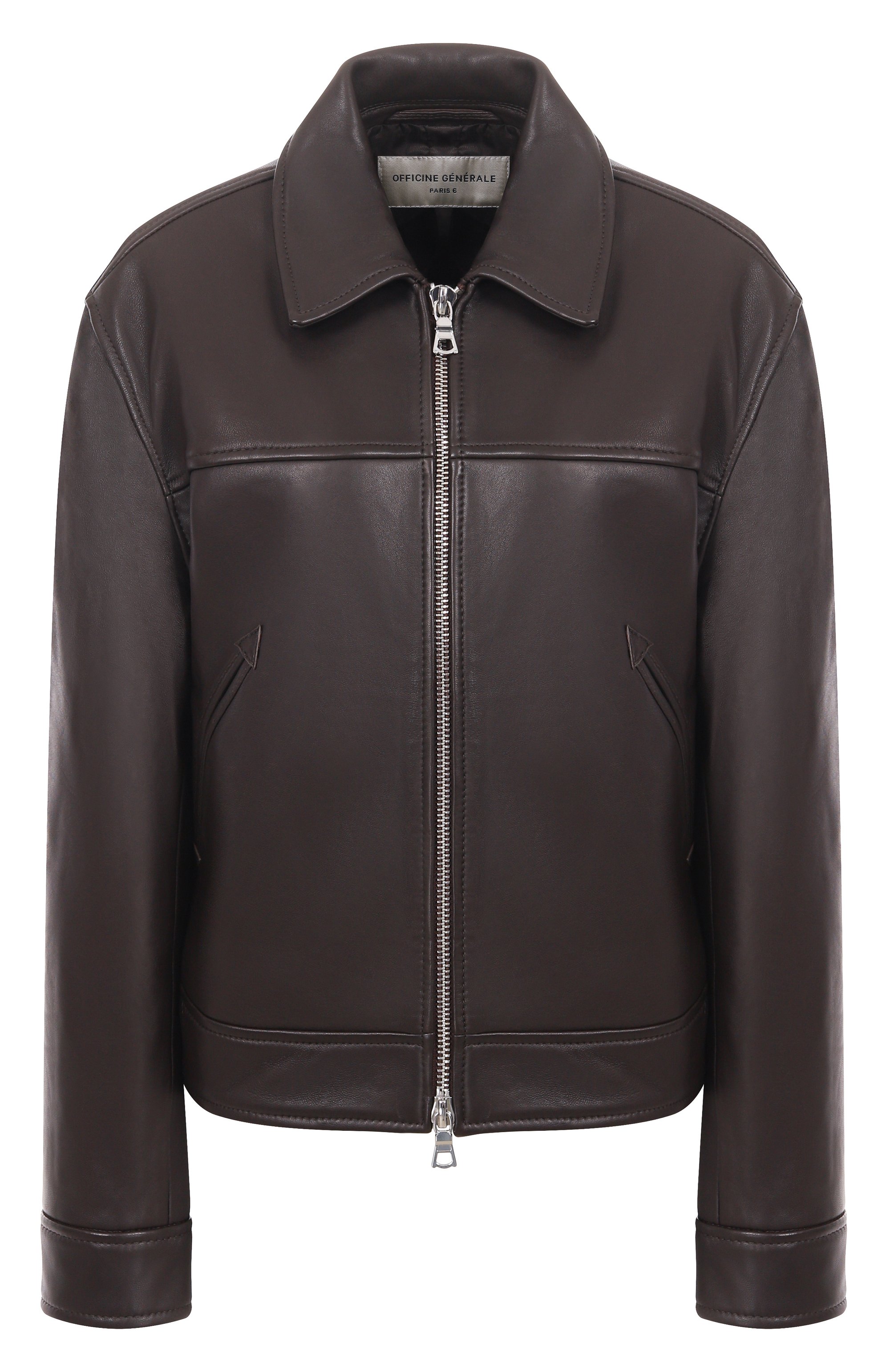 Кожаная куртка OFFICINE GENERALE, арт. W25WLTR552, фото 1