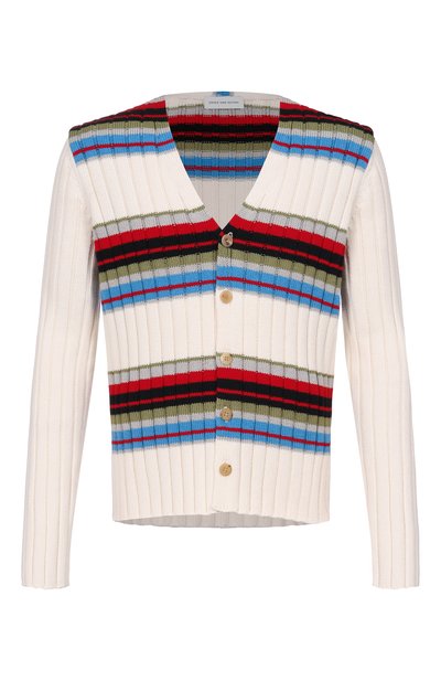 Мужской кардиган из хлопка и шерсти DRIES VAN NOTEN, арт. 021236/3730