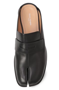 Женские кожаные сабо tabi city MAISON MARGIELA черного цвета, арт. S58WP0274/P3292 | Фото 6 (Материал внешний: Натуральная кожа; Материал внутренний: Натуральная кожа; Ма�териал сплава: Проставлено; Драгоценные камни: Проставлено; Каблук высота: Низкий; Подошва: Плоская)