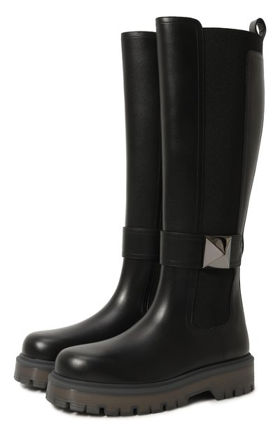 Женские кожаные сапоги one stud VALENTINO, арт. 3W2S0HH2IJW