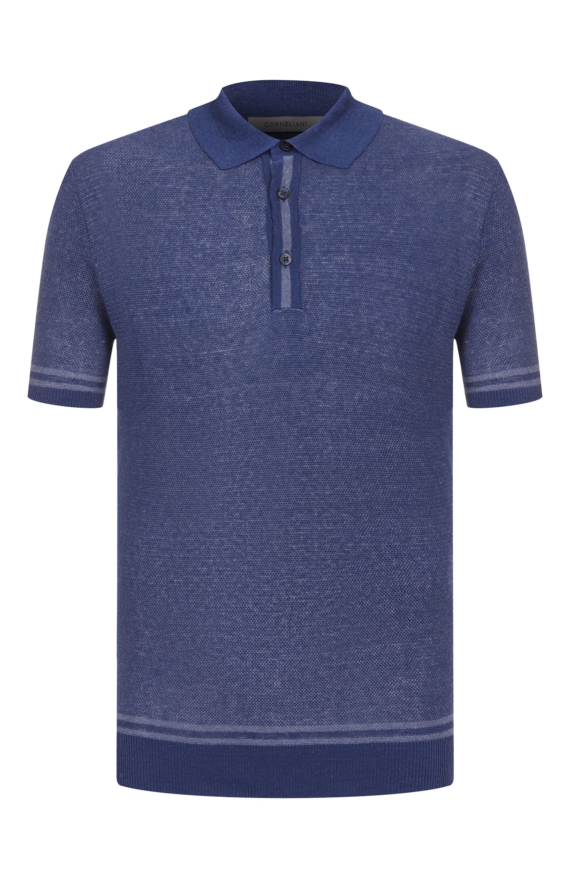 Поло из шелка и льна CORNELIANI, арт. 25M562-2525177, фото 1