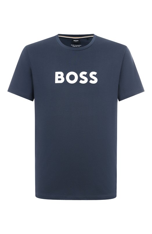 Хлопковая футболка BOSS 50491706 Синий 50491706