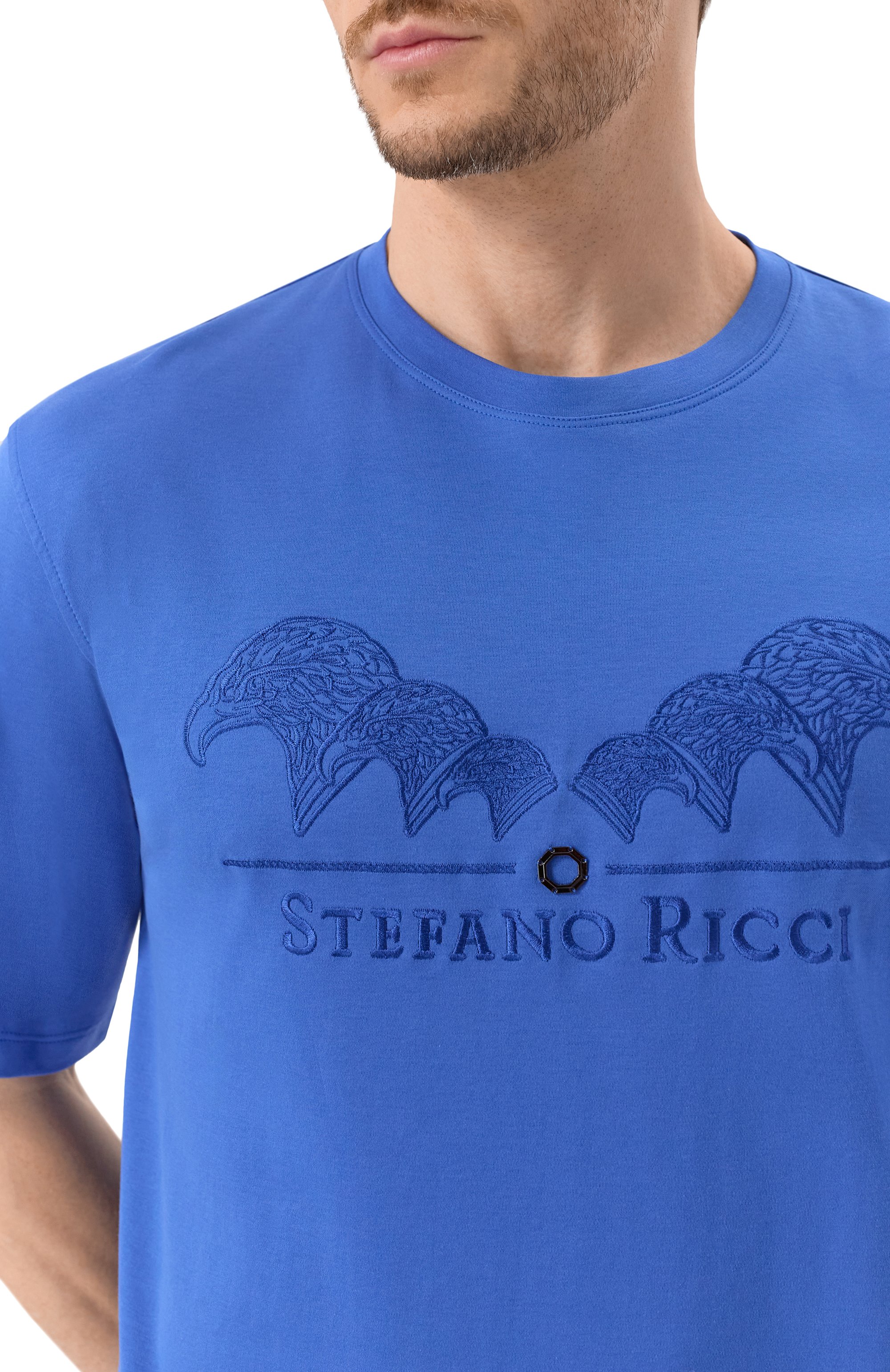 Хлопковая футболка STEFANO RICCI, арт. MNH5103980/LUXT, фото 5