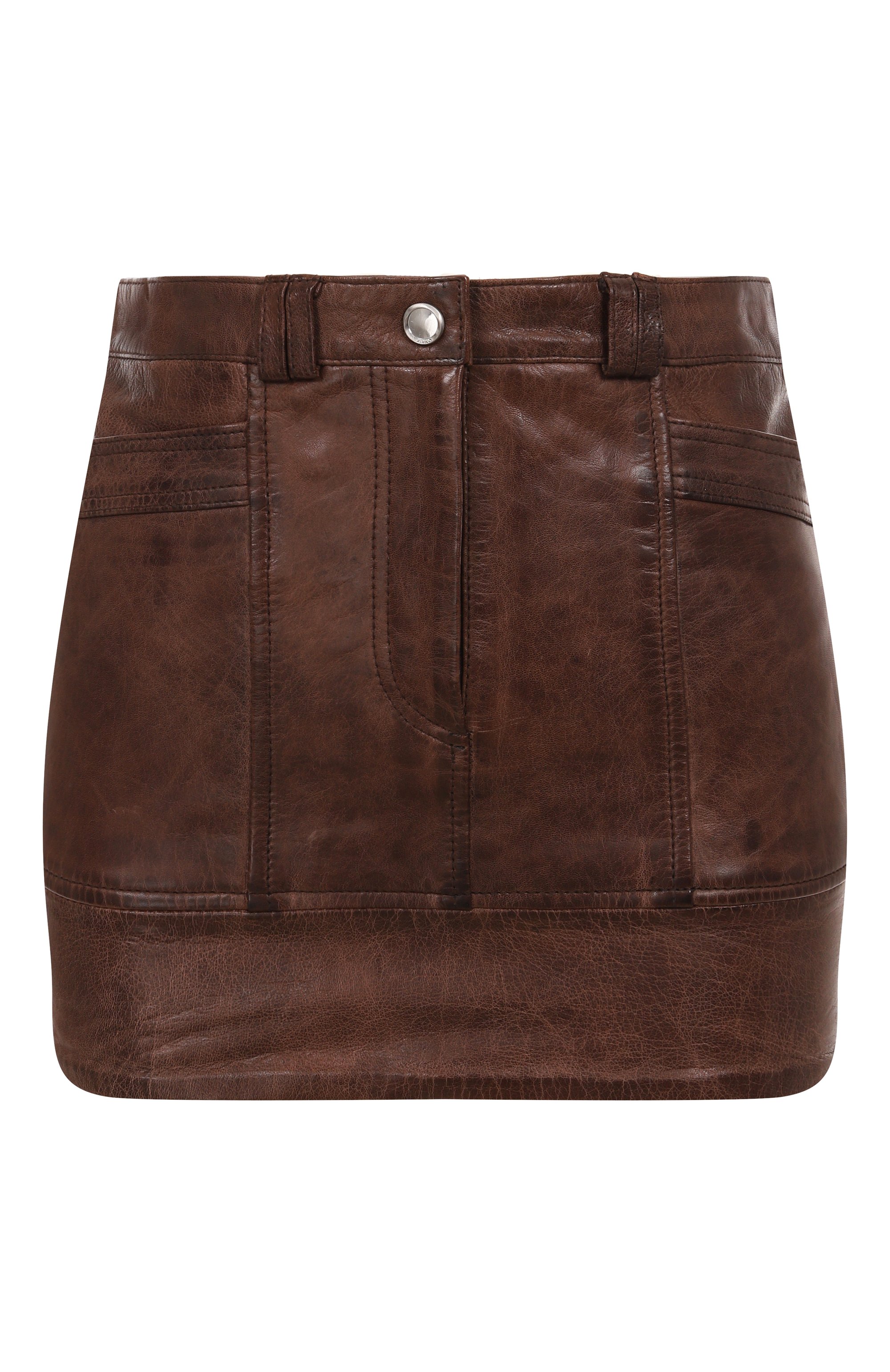 Кожаная юбка PINKO, арт. 104957/A2I1, фото 1