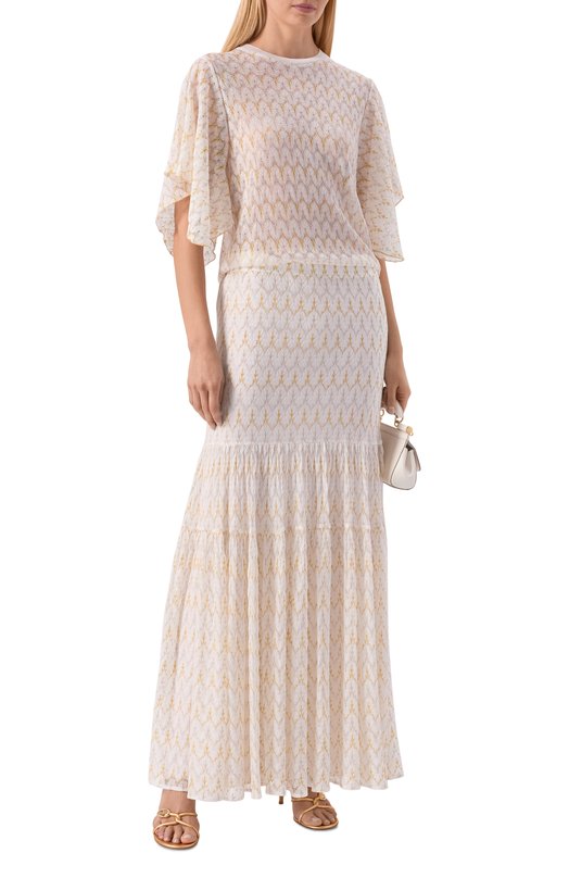 Юбка из вискозы Missoni DS26SH1K/BR015X Белый  DS26SH1K/BR015X Фото 2