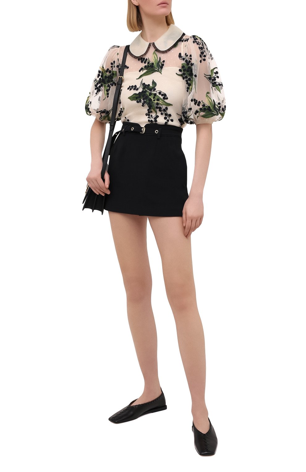 Юбка-шорты REDVALENTINO черного цвета по цене 48500 руб., арт. VR3RFE50/2EU, фото 2 Юбка-шорты REDVALENTINO, арт. VR3RFE50/2EU, фото 2