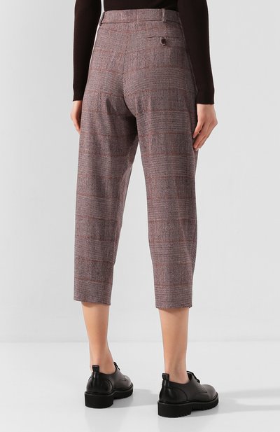 Шерстяные брюки STELLA MCCARTNEY бордового цвета по цене 53000 руб., арт. 591964/SNB50, фото 4 Шерстяные брюки STELLA MCCARTNEY, арт. 591964/SNB50, фото 4