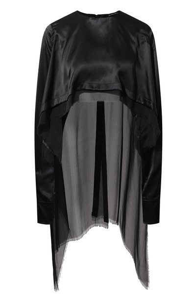 Шелковый топ ANN DEMEULEMEESTER, арт. 2402-W-T022-FA134-099, фото 1